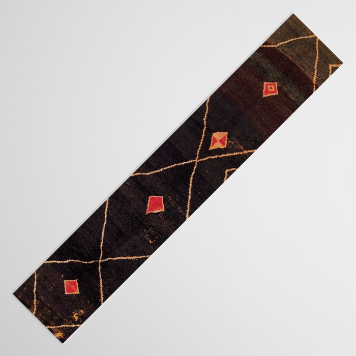 Feiija  Antique South Morocco North African Pile Rug Print Table Runner Gallery Image 3