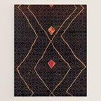 Feiija  Antique South Morocco North African Pile Rug Print Jigsaw Puzzle Gallery Image 1