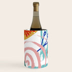 Summer Floral Prints, Abstract, Colourful Prints. Wine Chiller Gallery Image 1