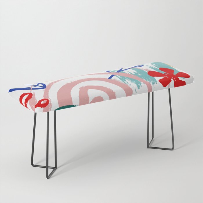 Summer Floral Prints, Abstract, Colourful Prints. Bench Gallery Image 1