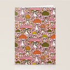 Mushrooms With Bows Print Stationery Card Gallery Image 2