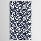 Dark and Light Blue Floral Star of David Tablecloth Gallery Image 2