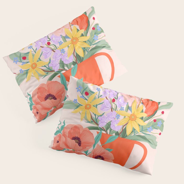 Spring Still Life Pillow Sham Gallery Image 3