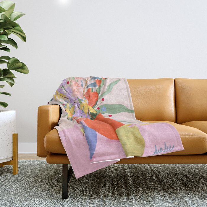 Spring Still Life Throw Blanket Gallery Image 1