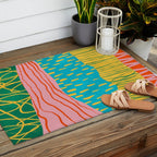 Pop Pattern Collage | PATTERN 10: The Retro Edition Outdoor Rug Gallery Image 2