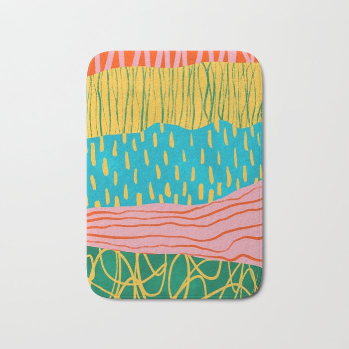 Pop Pattern Collage | PATTERN 10: The Retro Edition Bath Mat Gallery Image 1