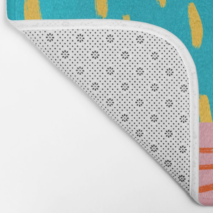 Pop Pattern Collage | PATTERN 10: The Retro Edition Bath Mat Gallery Image 2