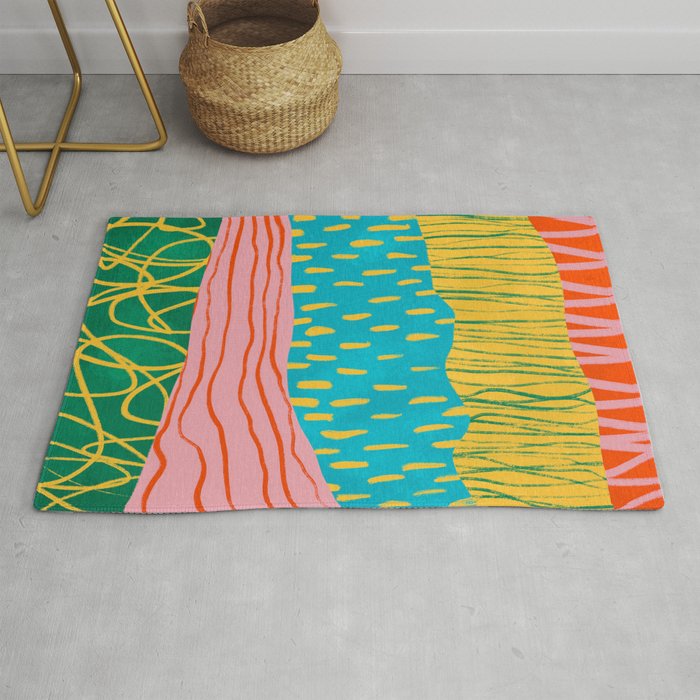 Pop Pattern Collage | PATTERN 10: The Retro Edition Rug Gallery Image 1