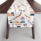 Modern simple shapes C Table Runner Gallery Image 1