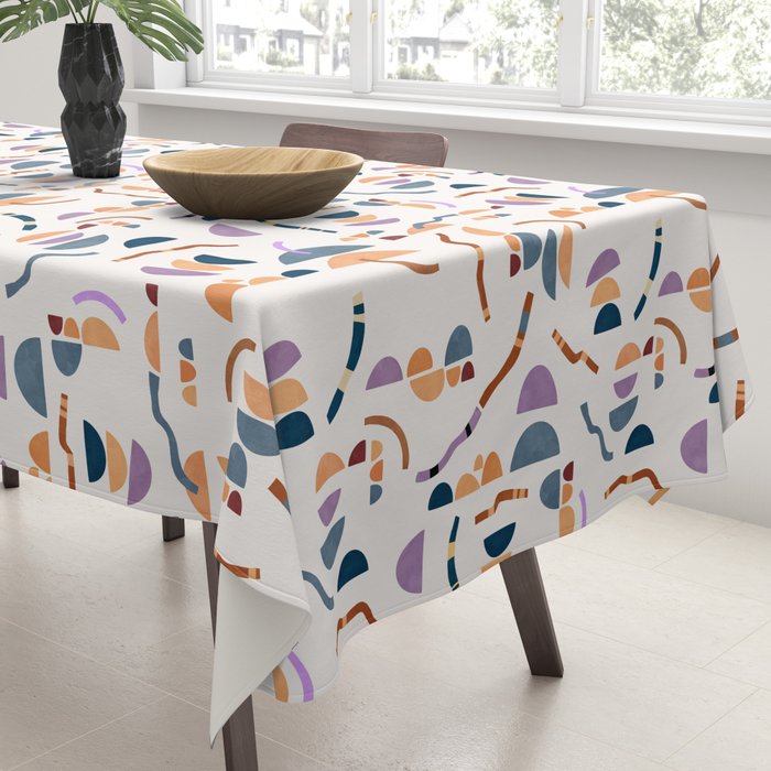 Modern simple shapes C Tablecloth Gallery Image 3