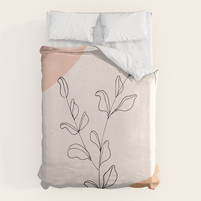 Eucalyptus Line Art Duvet Cover Gallery Image 6