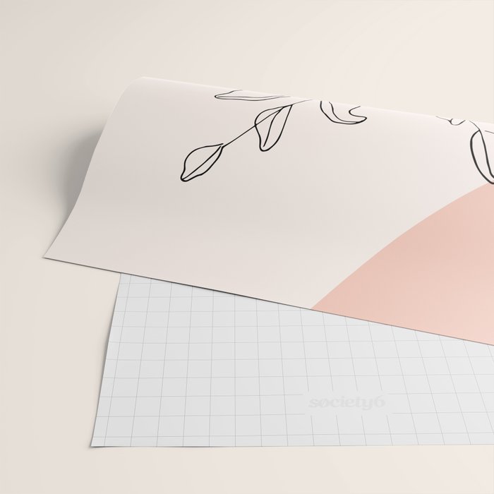 Eucalyptus Line Art Wrapping Paper Gallery Image 2