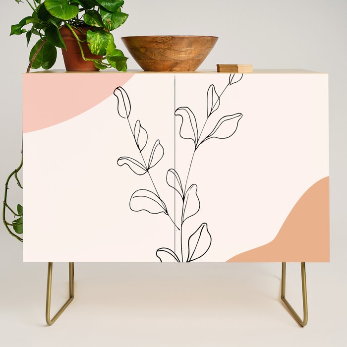 Eucalyptus Line Art Credenza Gallery Image 1