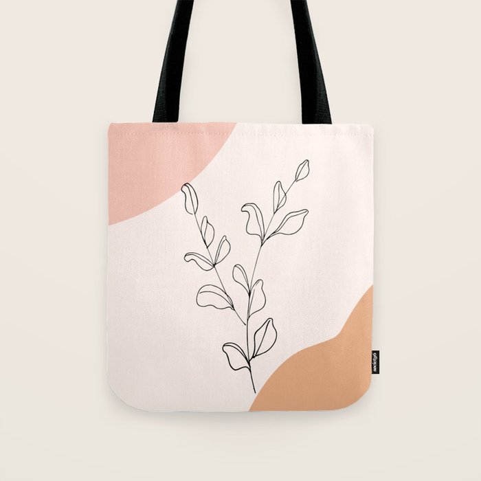 Eucalyptus Line Art Tote Bag Gallery Image 1