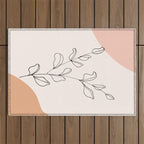 Eucalyptus Line Art Outdoor Rug Gallery Image 1