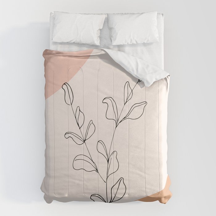 Eucalyptus Line Art Comforter Gallery Image 6