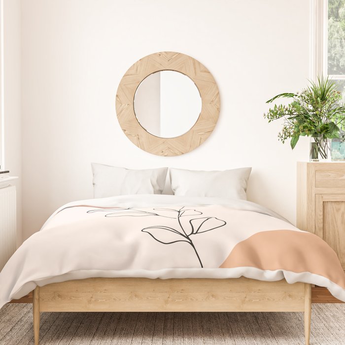 Eucalyptus Line Art Duvet Cover Gallery Image 3