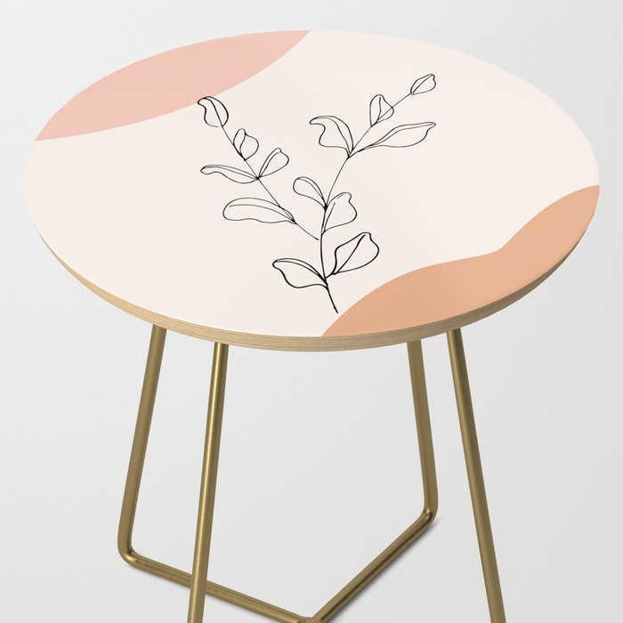Eucalyptus Line Art Side Table Gallery Image 2