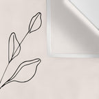 Eucalyptus Line Art Wall Tapestry Gallery Image 3