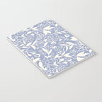 Soft Blue and White Floral Pattern  Notebook Gallery Image 3