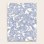 Soft Blue and White Floral Pattern  Notebook Gallery Image 4