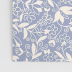 Soft Blue and White Floral Pattern  Poster Gallery Image 3