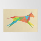 Fractal Geometric Dog Rug Gallery Image 2