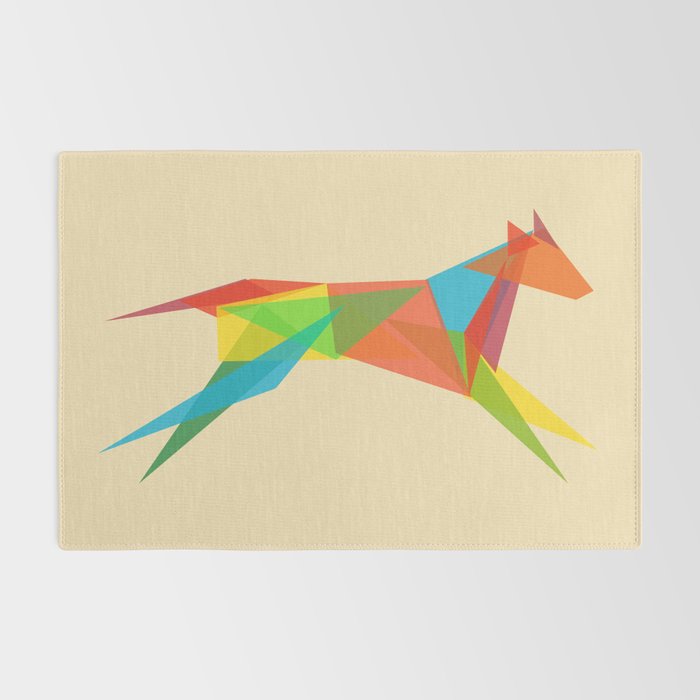 Fractal Geometric Dog Rug Gallery Image 2