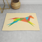 Fractal Geometric Dog Rug Gallery Image 1