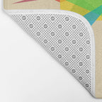 Fractal Geometric Dog Bath Mat Gallery Image 2