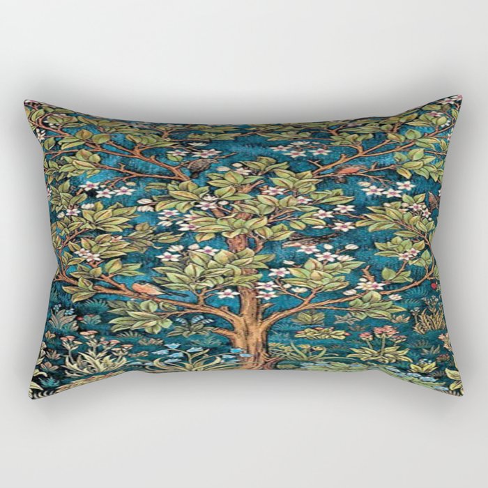 William Morris Tree Of Life, Morris floral,No, 1. Rectangular Pillow Gallery Image 1