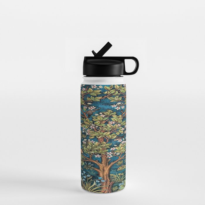 William Morris Tree Of Life, Morris floral,No, 1. Water Bottle Gallery Image 1