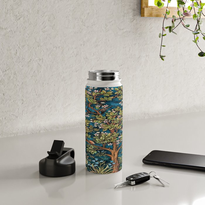William Morris Tree Of Life, Morris floral,No, 1. Water Bottle Gallery Image 4