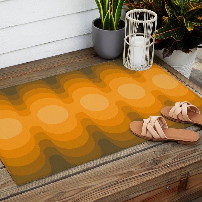 Maize Echo Out Outdoor Rug Gallery Image 2
