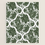 Green Petals Oasis Motif Jigsaw Puzzle Gallery Image 1