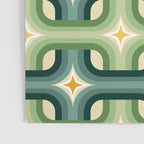 Retro chain pattern teal Poster Gallery Image 3