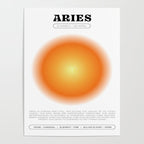 Aries Zodiac Aura Print Poster Gallery Image 4