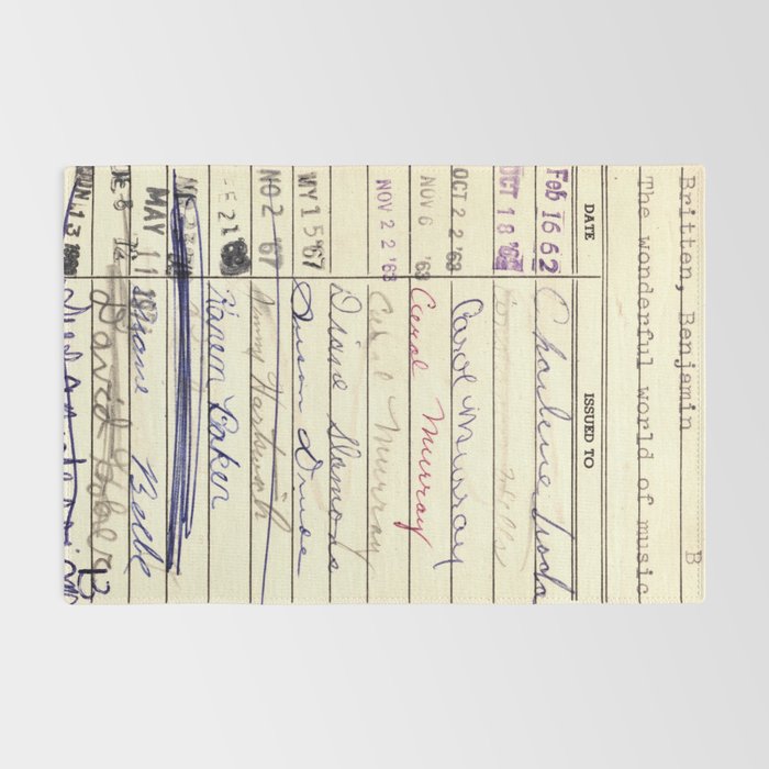 Library Card 780 The Wonderful World of Music Rug Gallery Image 2