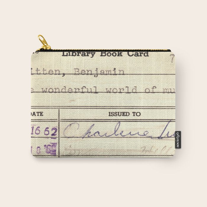 Library Card 780 The Wonderful World of Music Carry All Pouch Gallery Image 1