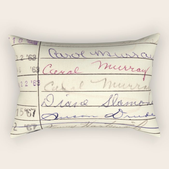 Library Card 780 The Wonderful World of Music Rectangular Pillow Gallery Image 2