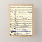 Library Card 780 The Wonderful World of Music Mini Art Print Gallery Image 1