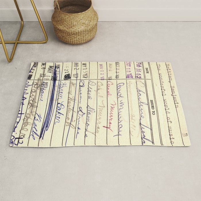 Library Card 780 The Wonderful World of Music Rug Gallery Image 1