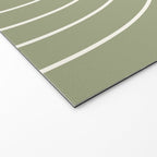 Minimal Arch LIII Earthy Sage Green Modern Geometric Lines Welcome Mat Gallery Image 2