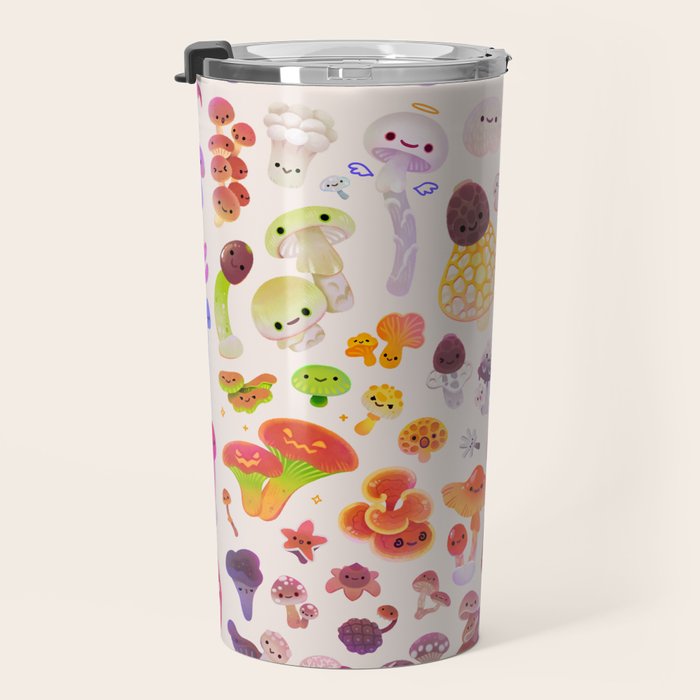 mushroom - light Travel Mug Gallery Image 3