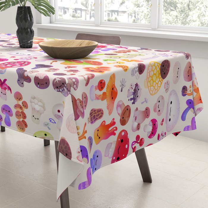 mushroom - light Tablecloth Gallery Image 3