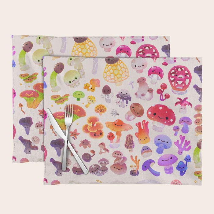 mushroom - light Placemat Gallery Image 1