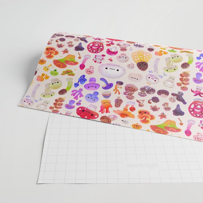 mushroom - light Wrapping Paper Gallery Image 2