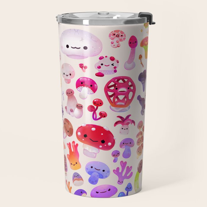 mushroom - light Travel Mug Gallery Image 2