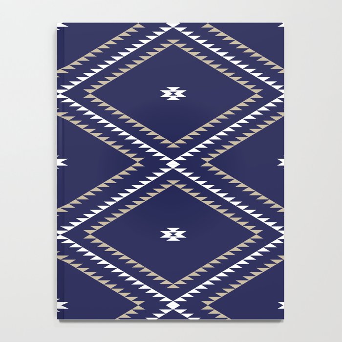 Southwestern Geometric - Tan White Navy Notebook Gallery Image 4