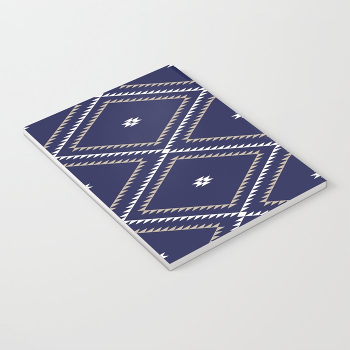 Southwestern Geometric - Tan White Navy Notebook Gallery Image 3